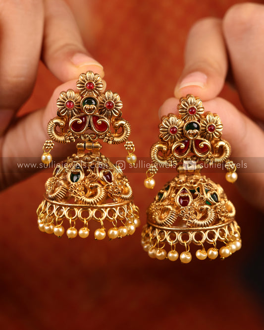 Chettinad Gold Jhumka