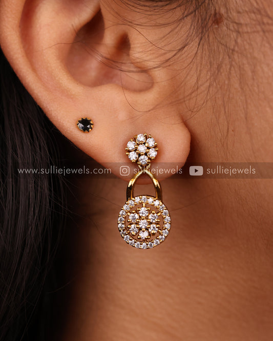 Diamond Lookalike Necklace with Earring