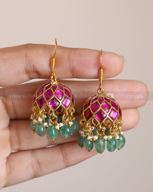 Minimal Premium Kemp Hanging Jhumka