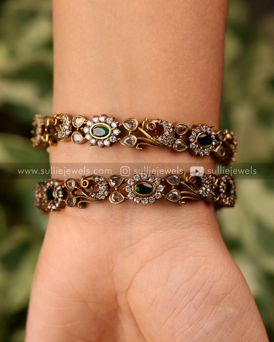 Victorian Stone Bangle Set of 2