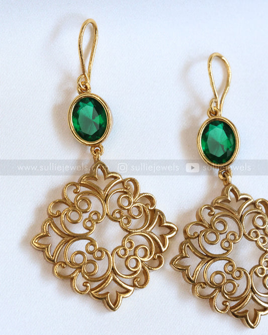 Emerald Hook Premium Earring