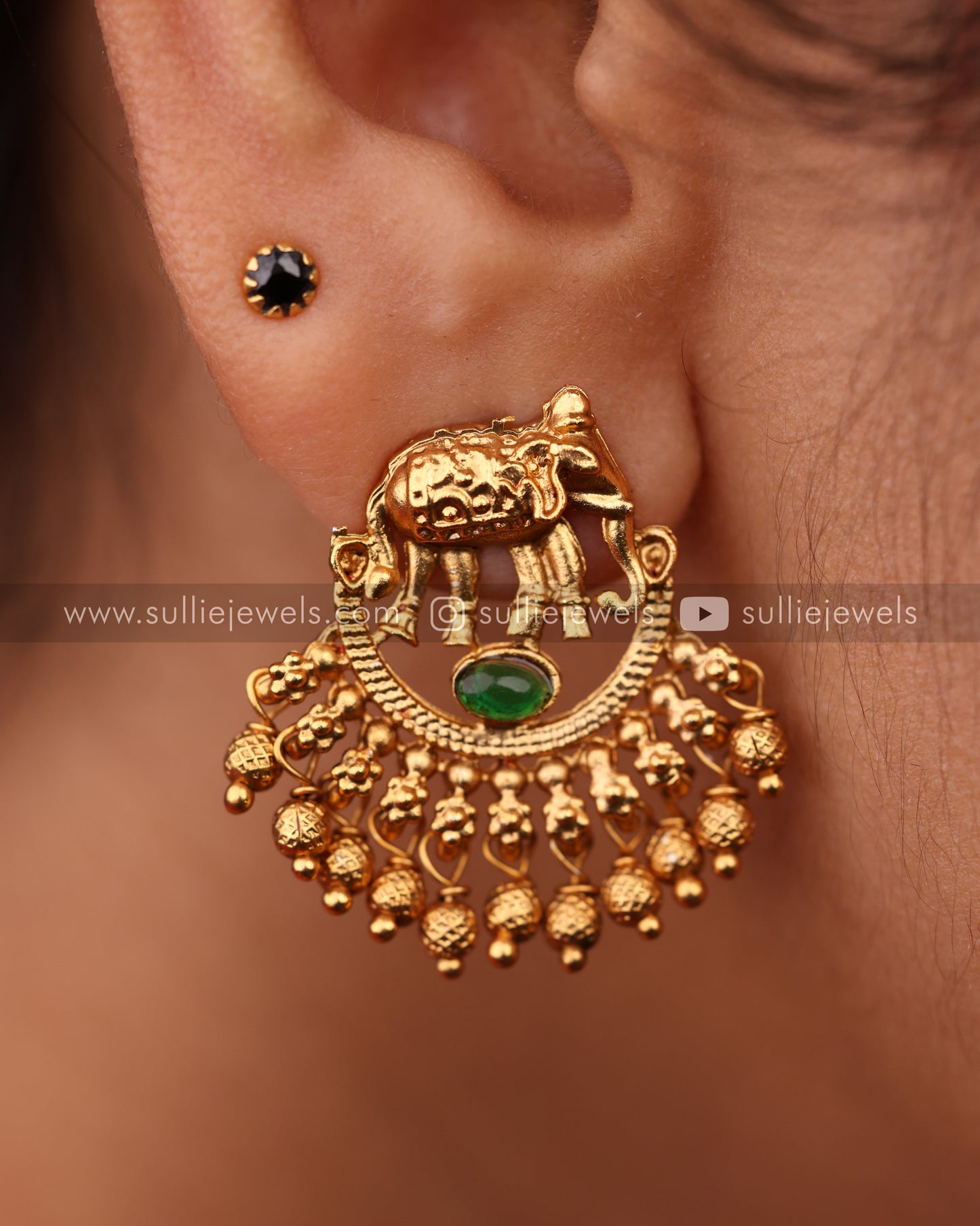 Sullie Basic - Elephant Pearl Chain with Earring