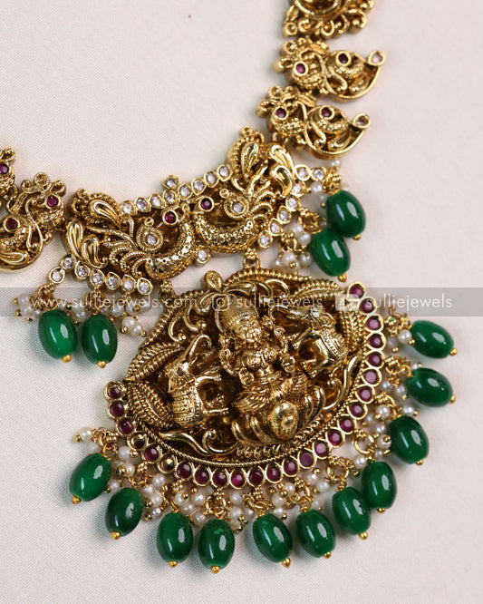 Lakshmi Bridal Green Beads Combo ( 3 piece )