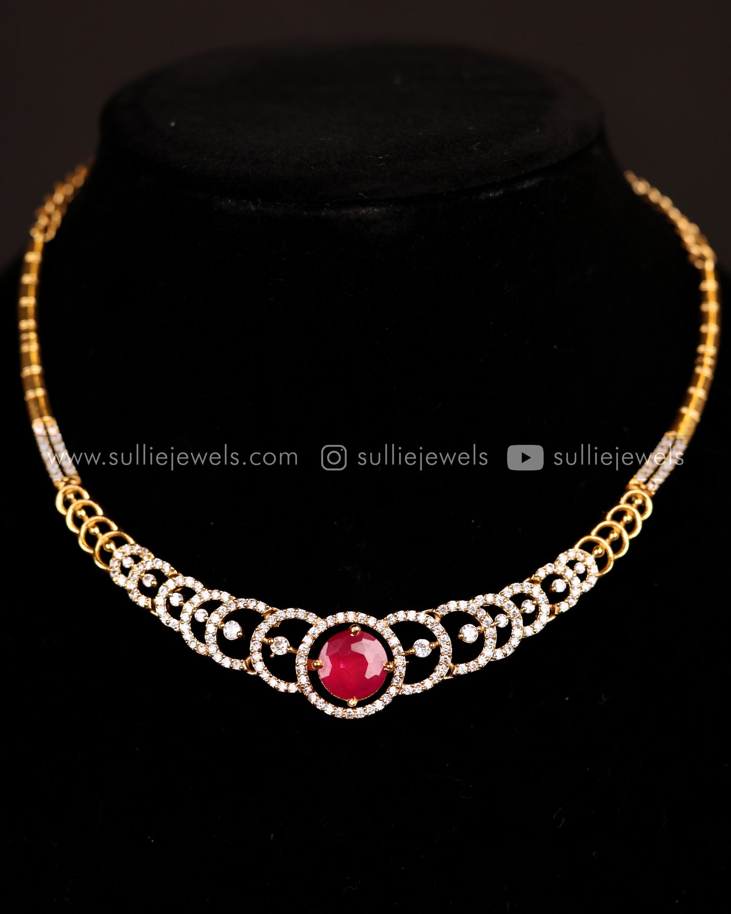 4 in 1 AD Changeable Necklace Set