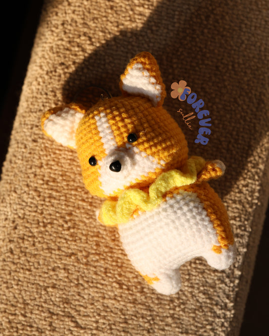 Crochet Corgi Dog Toy / Keychain