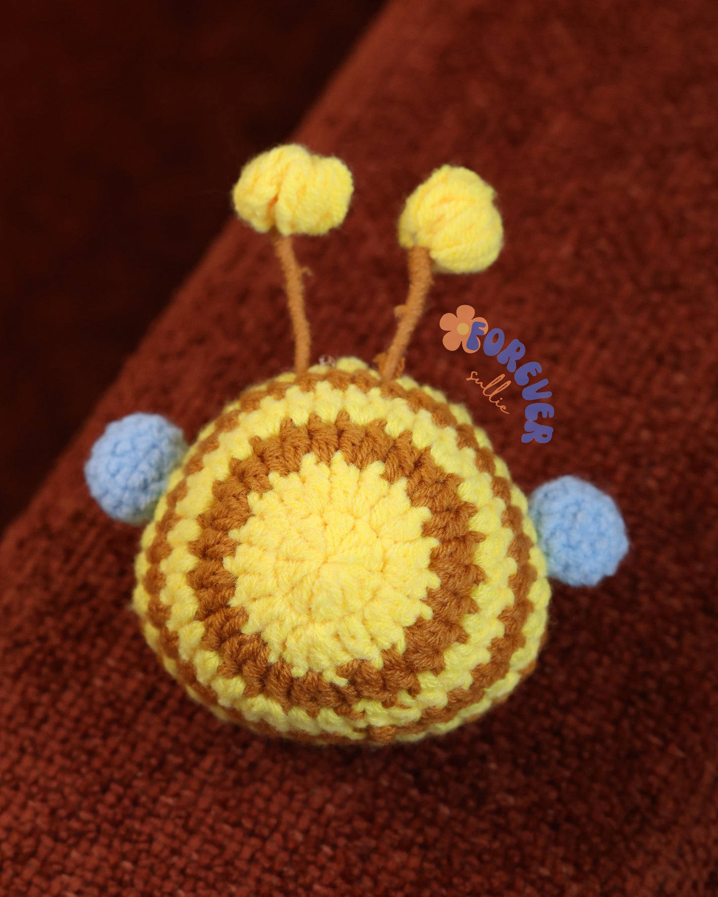 Molang Honey Bee Crochet Keychain