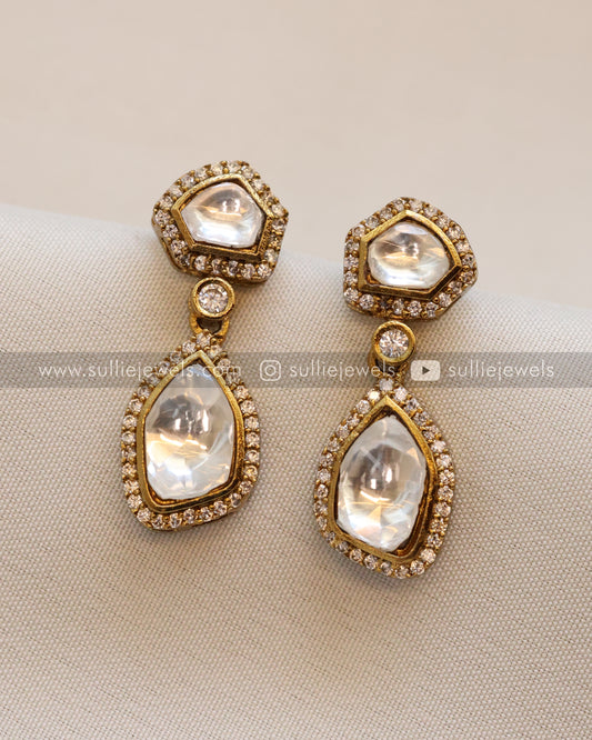 Moissanite Minimal Earring