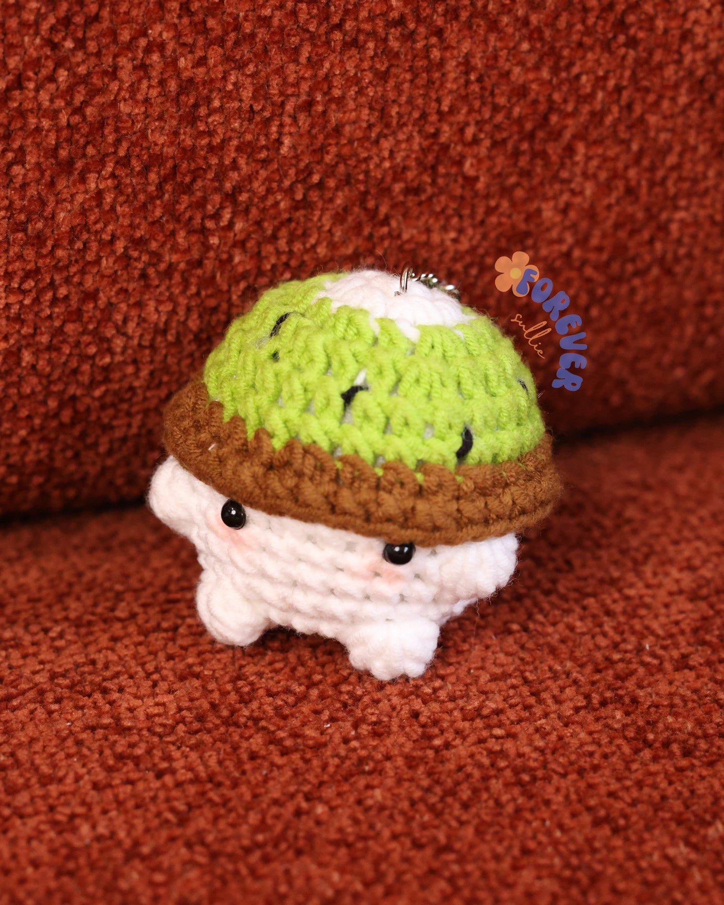 Avocado Crochet Keychain