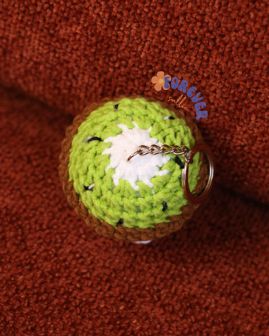 Avocado Crochet Keychain