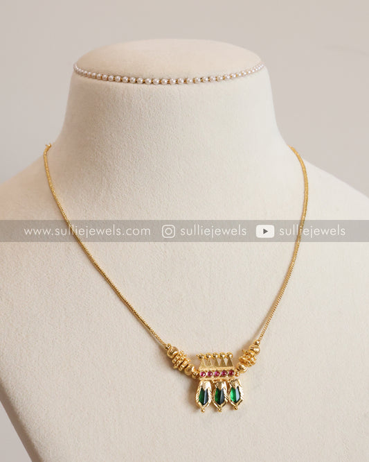 Traditional Gold Plated Palakka Necklace