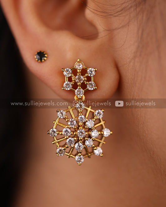 Diamond Web Necklace Set