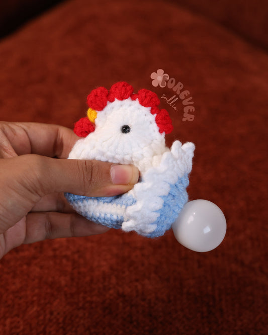 Egg-Laying Hen Keychain