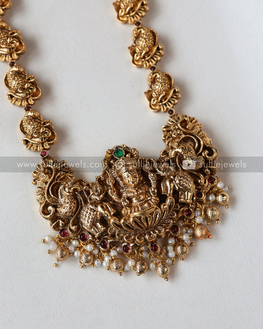 Sullie Basic - Goddess & Peacock Long Chain / Haram with Earrings