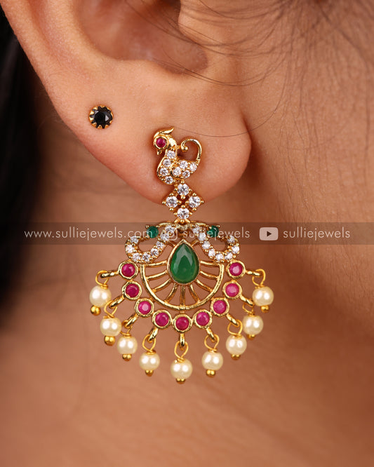 AD Peacock Necklace Set