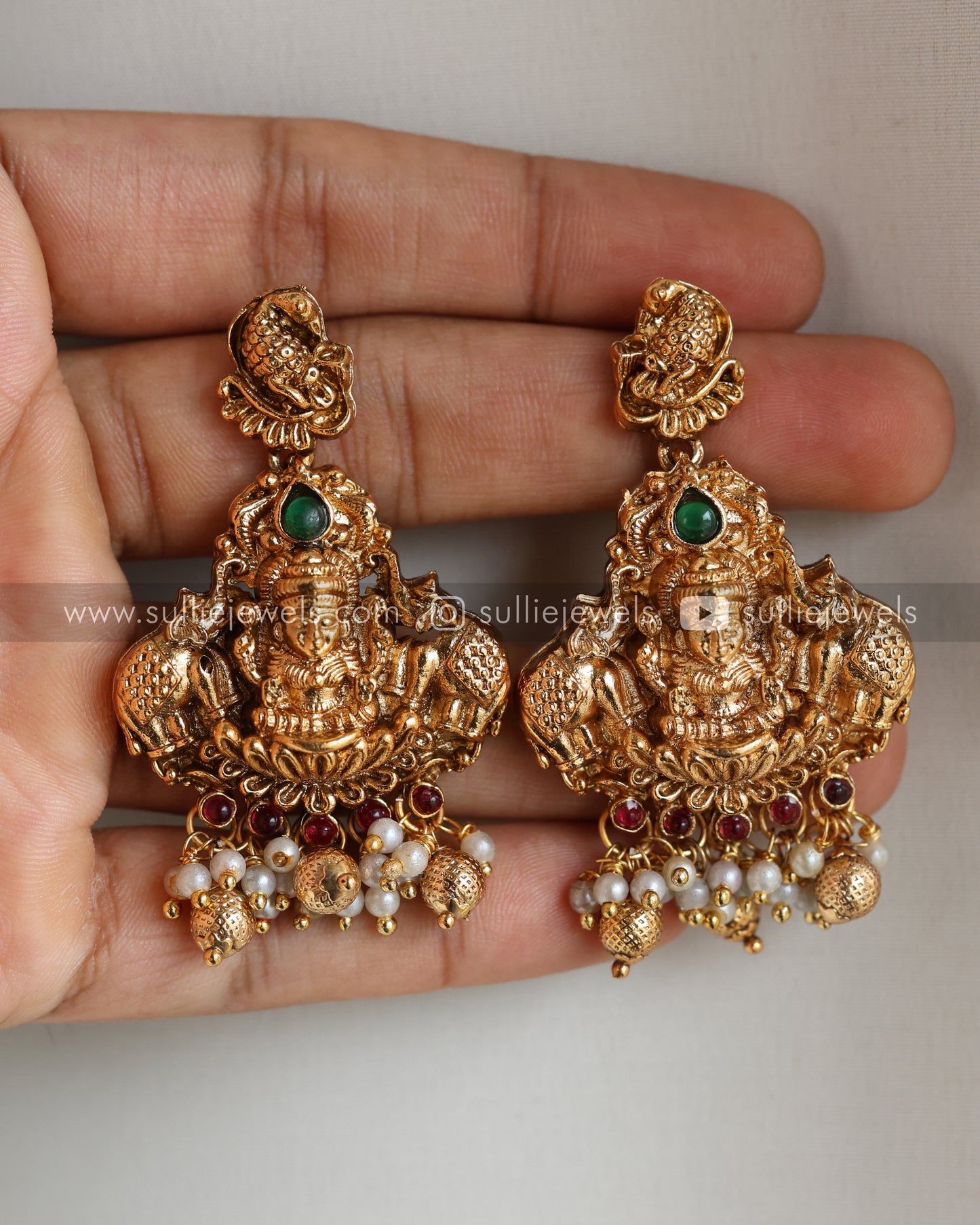 Sullie Basic - Goddess & Peacock Long Chain / Haram with Earrings
