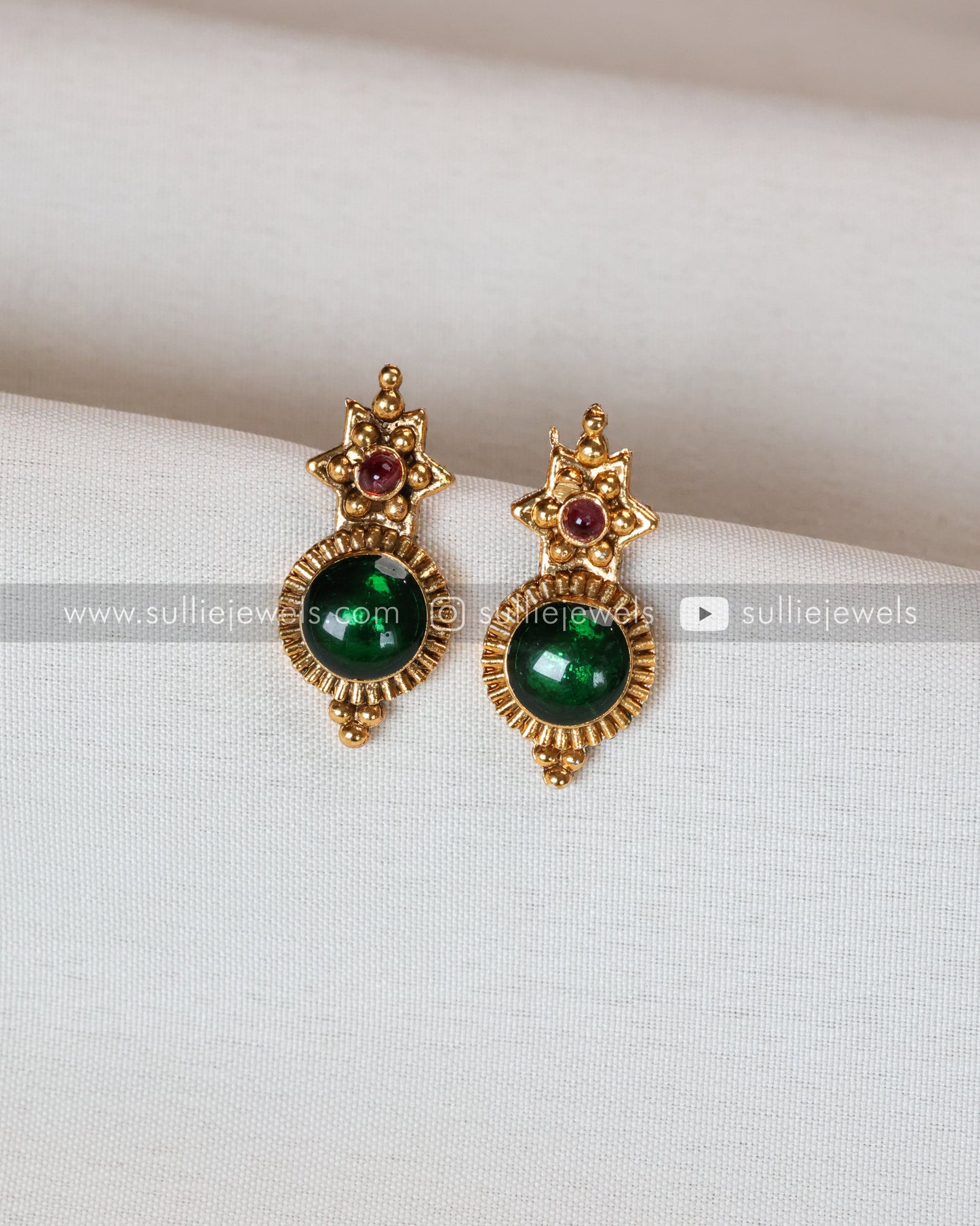 Sullie Basic - Traditional Round Palakka Long Chain/Maala with Stud