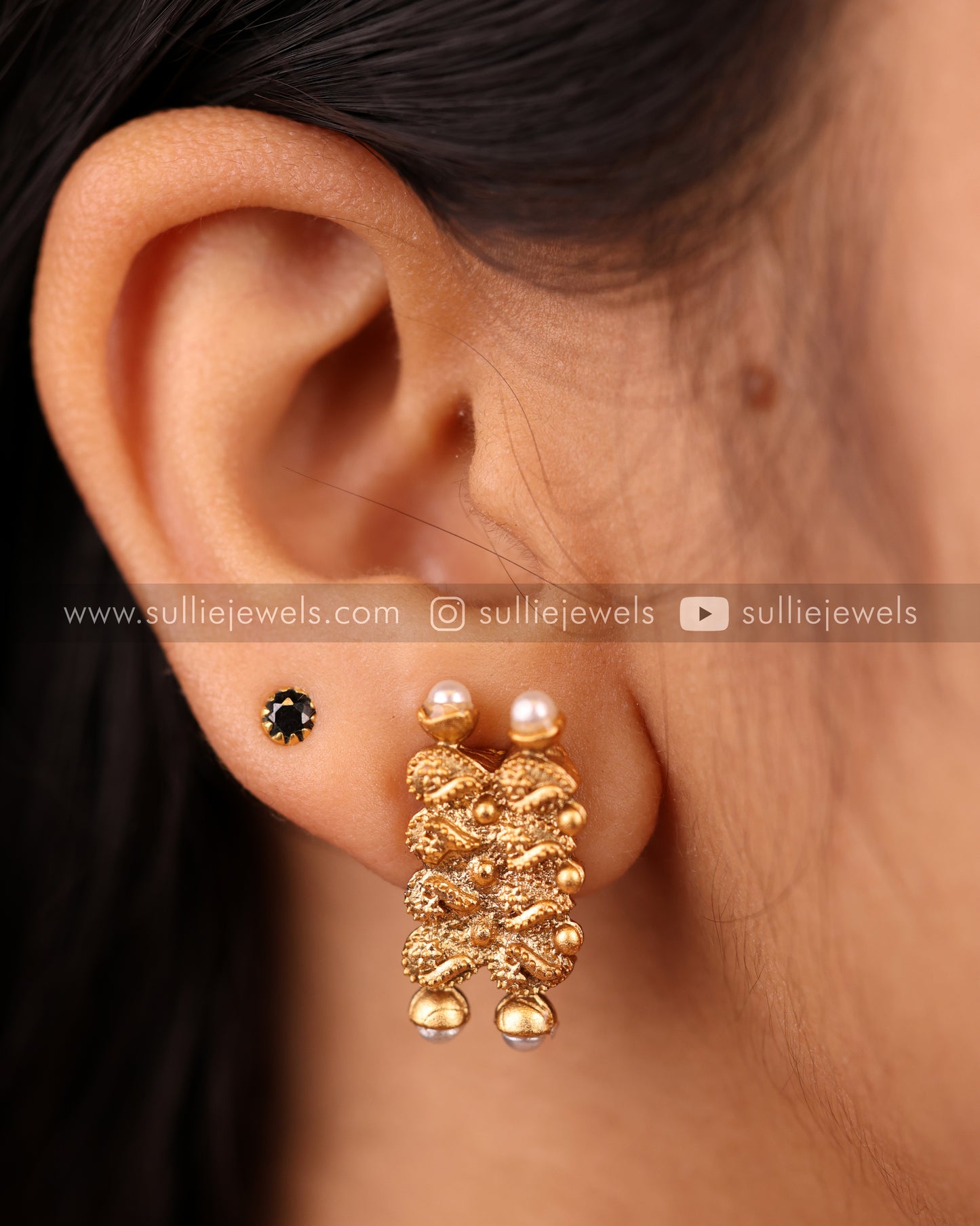 Bridal Combo - Choker, Pendant, Lakshmi Haram & Jasmine Scrunchies Set of 2