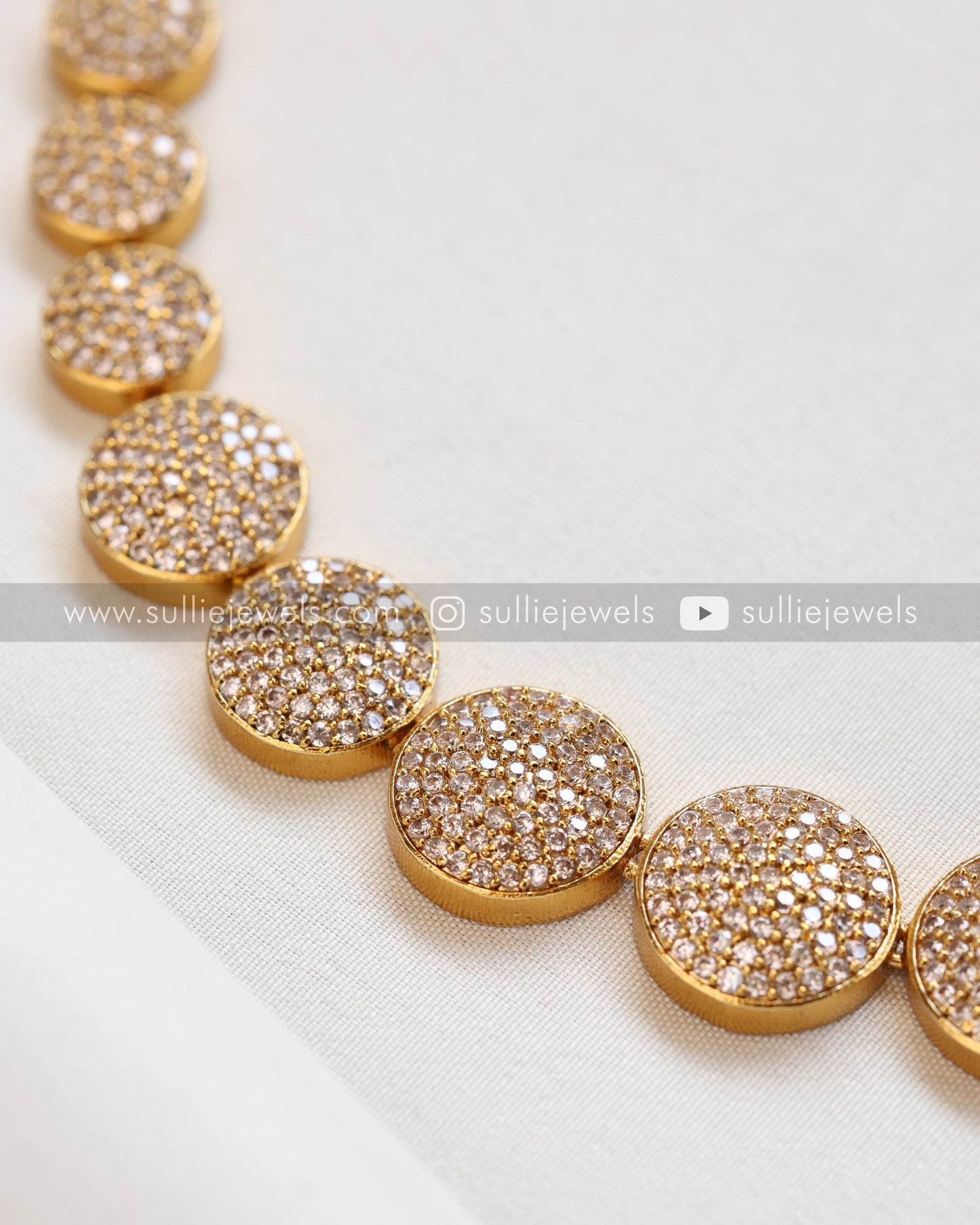 Diamond Lookalike Necklace with Earring