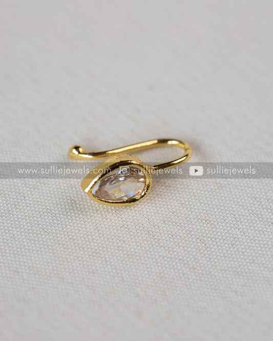Nose Pin - No Piercing Required - Raindrop