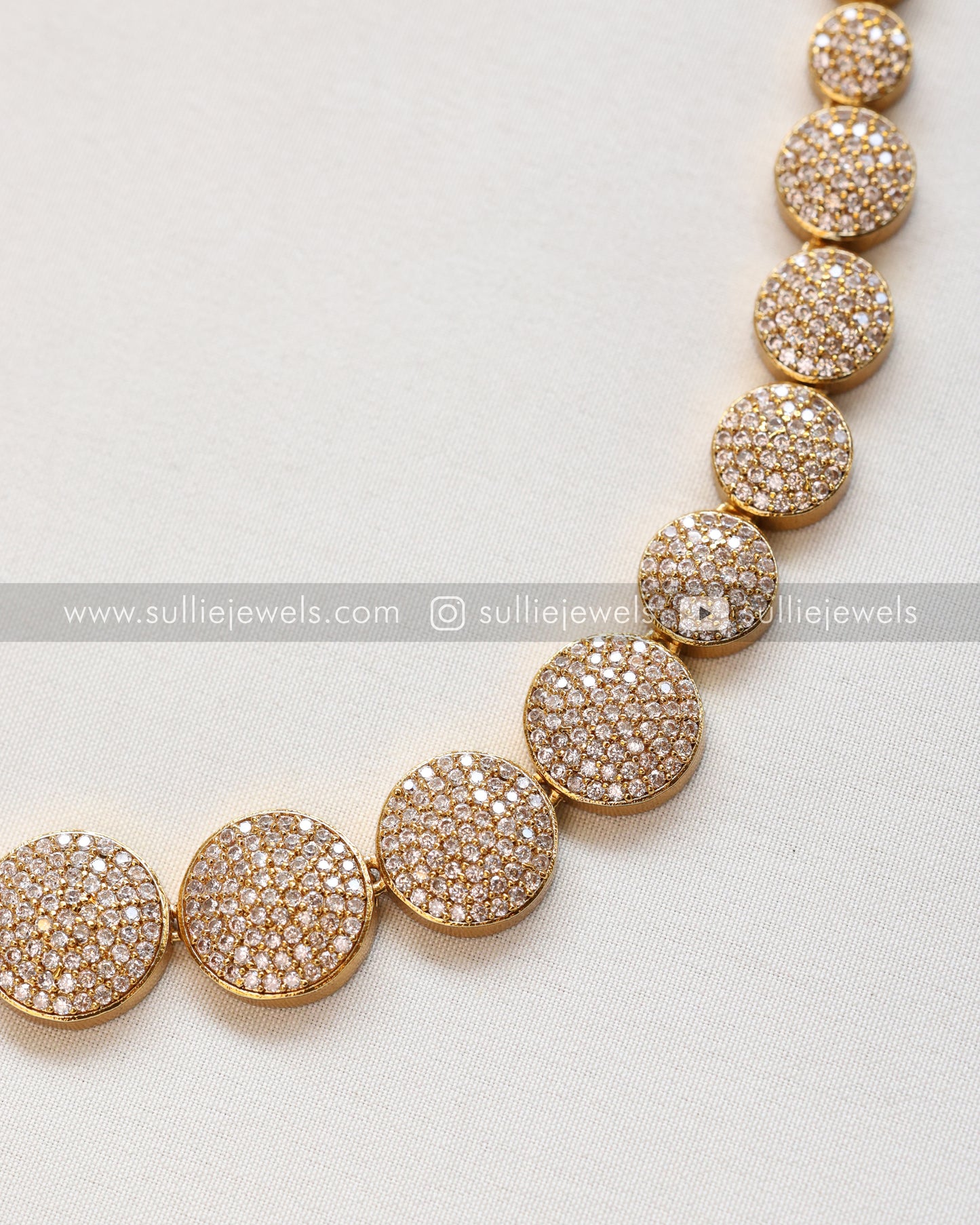 Diamond Lookalike Necklace with Earring
