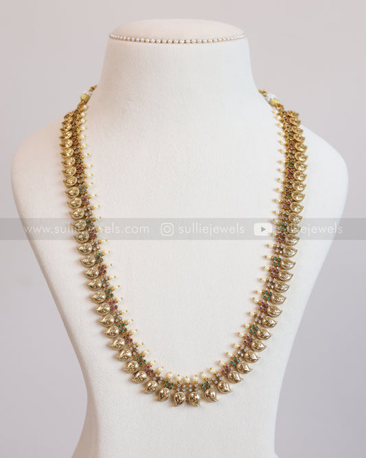 7120 - Multicolour Pearl Gold Mango Haram with Studs