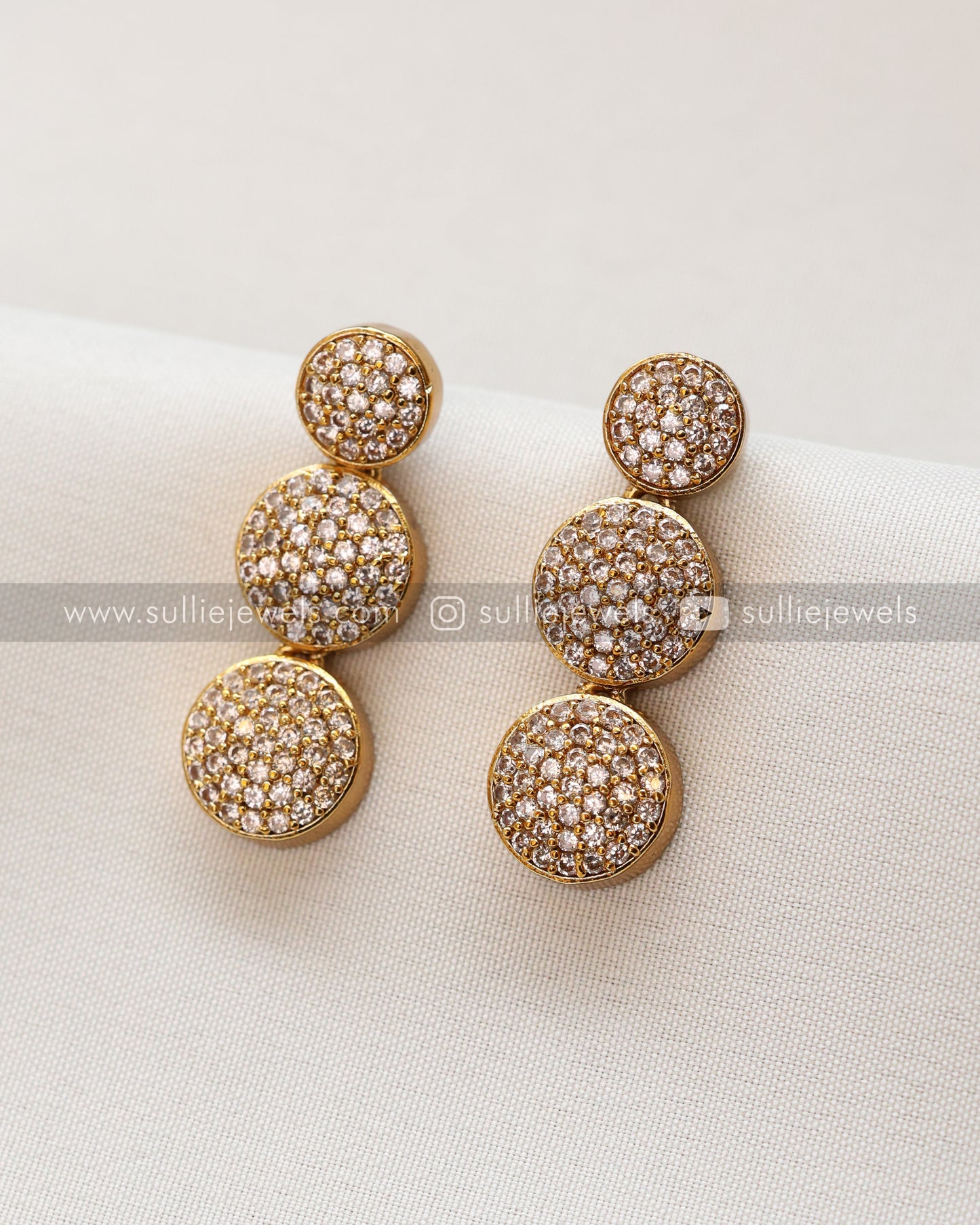Diamond Lookalike Necklace with Earring