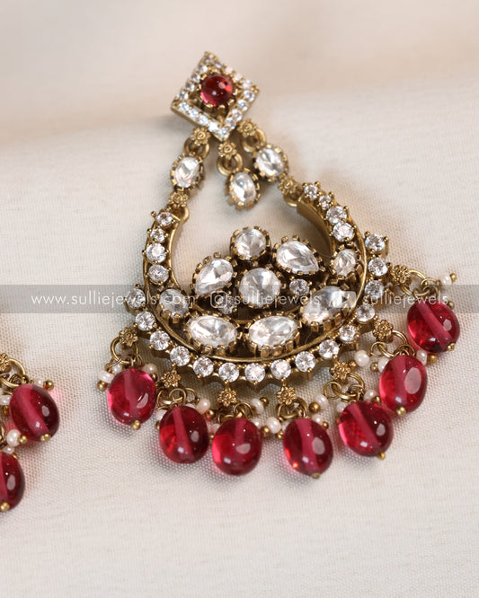 Ruby Premium Polki Earring