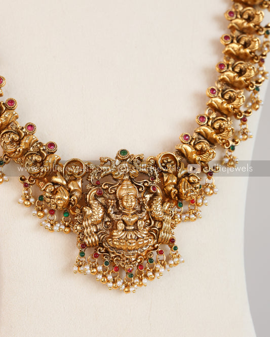 Sullie Basic - Peacock Lakshmi Bridal Combo with Tikka ( 4 piece )