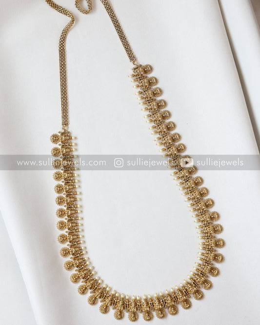 Goddess Detailed Premium Pearl Hipchain - Short width / Long width