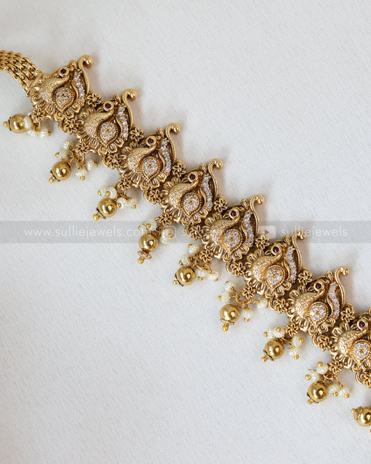 H190 - Premium Gold Beads Goddess Hipchain