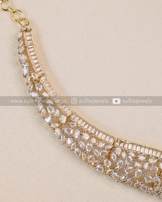 Diamond Designer Necklace with Earrings