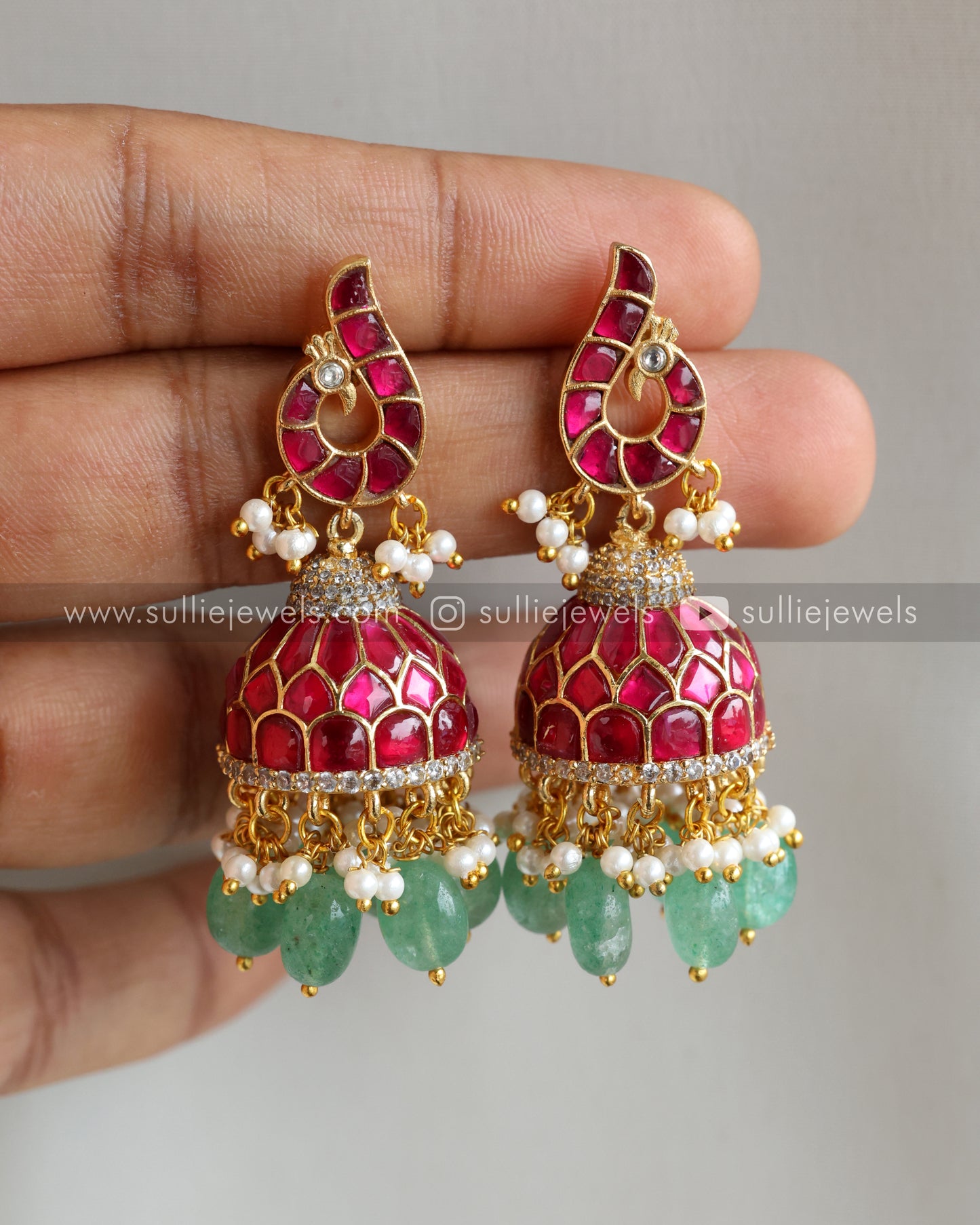 Jadau Kemp Premium Jhumka