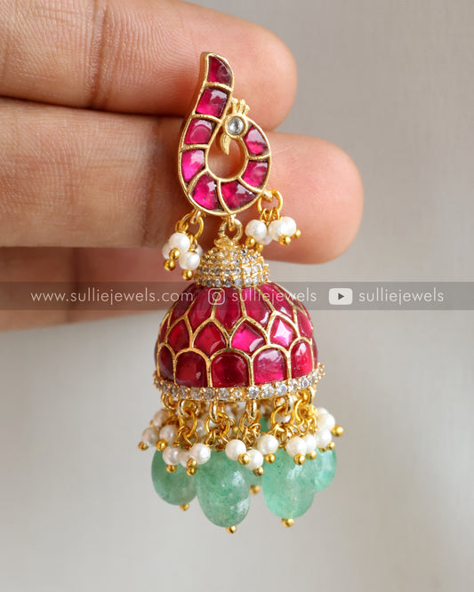 Jadau Kemp Premium Jhumka