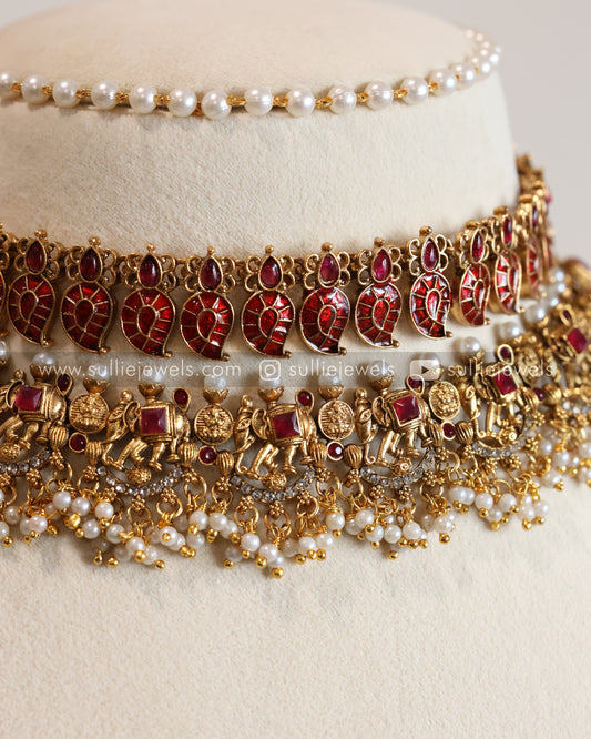 Elephant Temple Ruby Palakka Mango Layered Combo ( 4 piece )