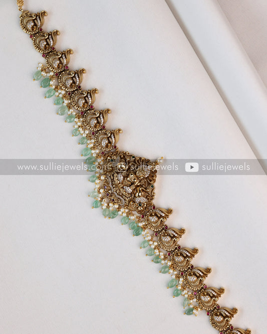 Premium Mint Beads Goddess Hipchain