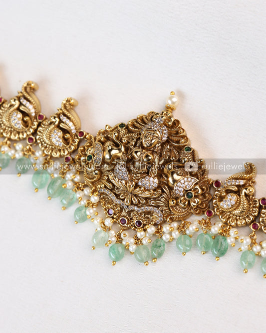 Premium Mint Beads Goddess Hipchain