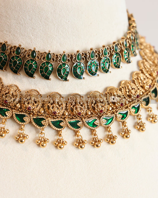 Sullie Basic - Green Palakka Mango Layered Combo ( 4 piece )