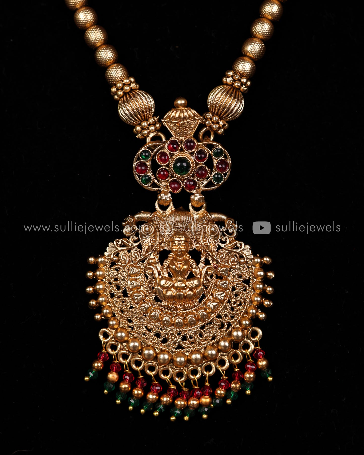 Lakshmi Multicolour Pendant Set