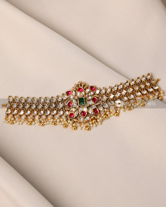 Premium Stone Heavy Choker with Earring