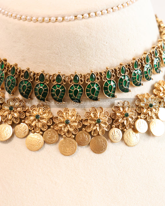 Flower Coin Green Palakka Mango Layered Combo ( 4 piece )