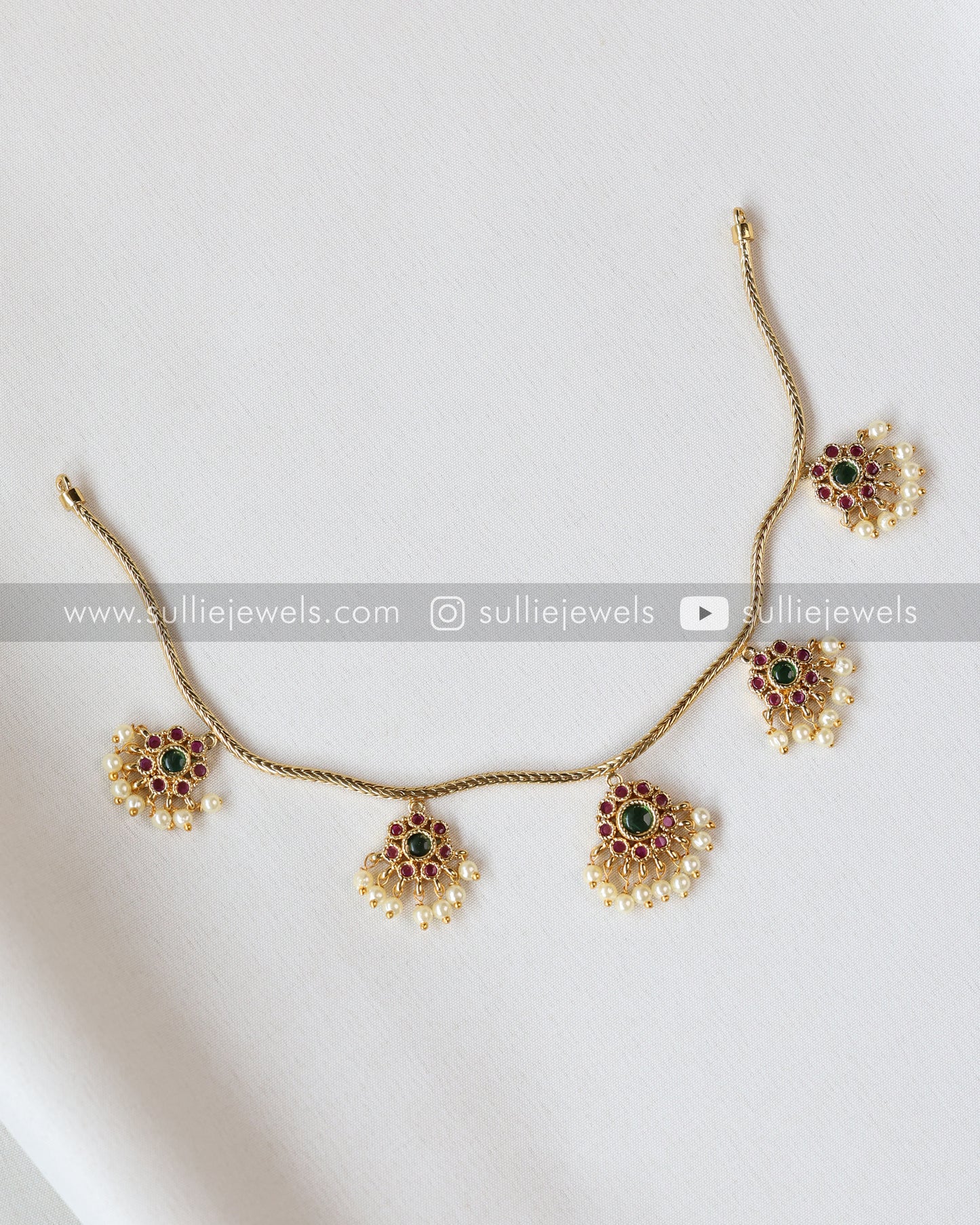 Minimal Gold & Stone Necklace with Stud