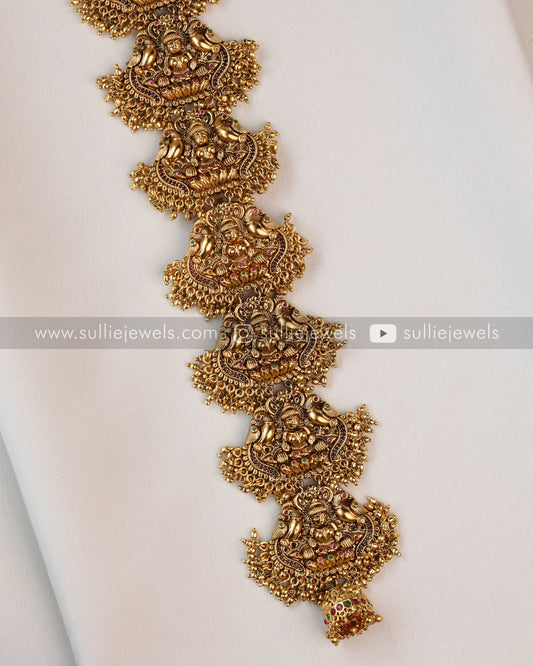 Lakshmi & Peacock Detailed Long Choti / Hair Accessory