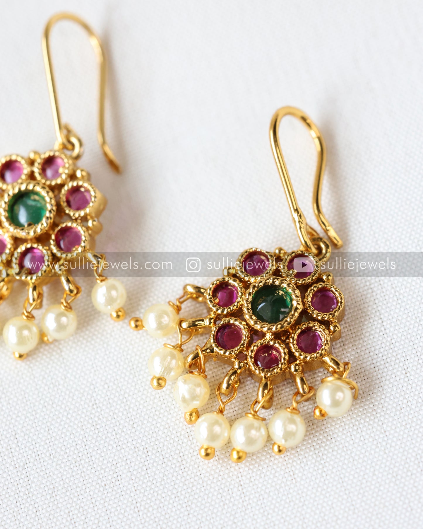 Minimal Gold & Stone Necklace with Stud