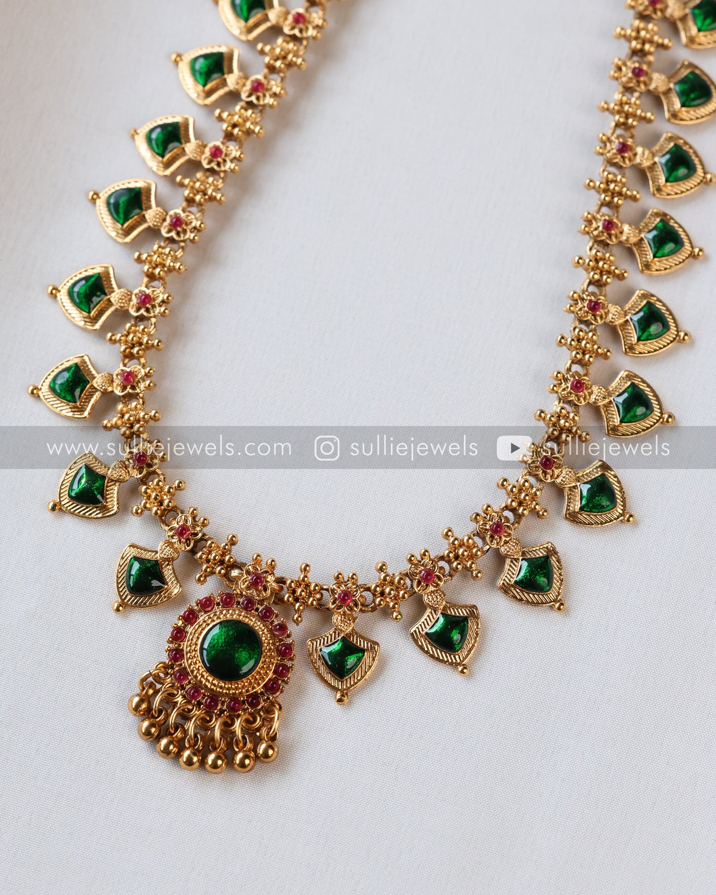 Sullie Basic - Kerala Palakka Long Chain / Maala with Studs