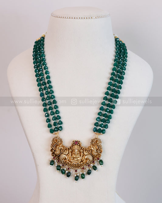 7160 - Sullie Basic - Lakshmi Green Haram with Earrings