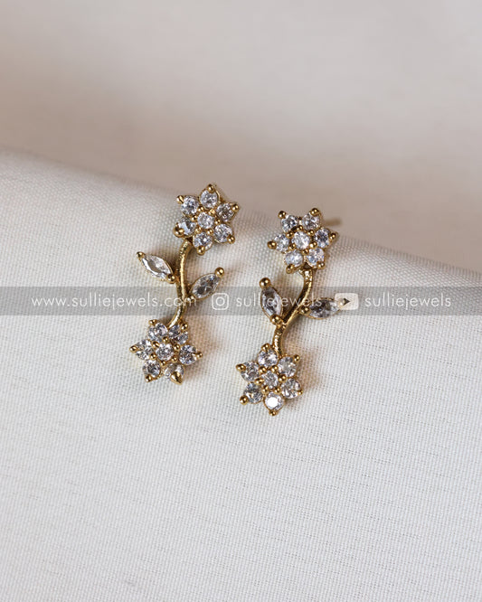 Diamond Climber Necklace with Stud