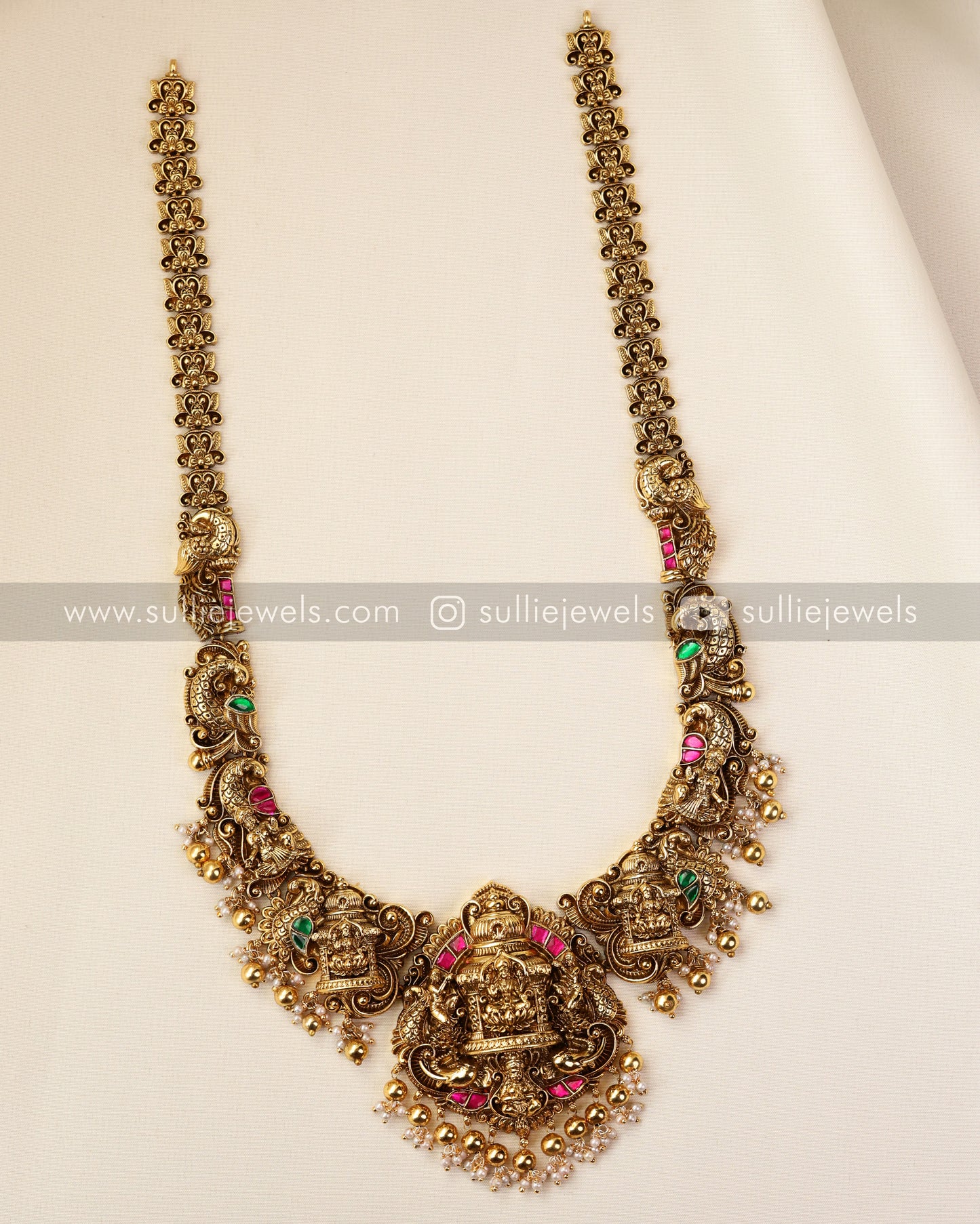 Premium Goddess Bridal Combo - Gold Beads ( 3 piece )