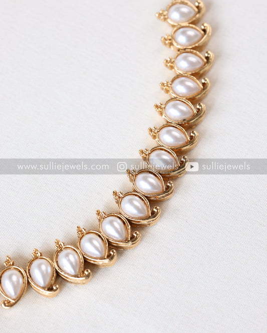 Pearl Mango Necklace with Jhumka