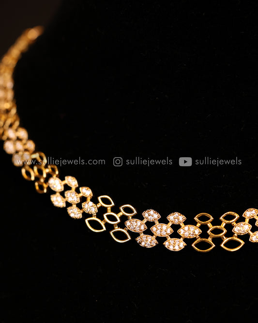 Diamond Mini Honeycomb Necklace Set