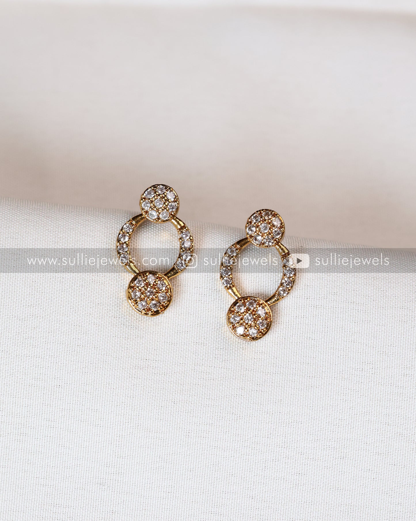 AD Curve Ball Necklace with Stud